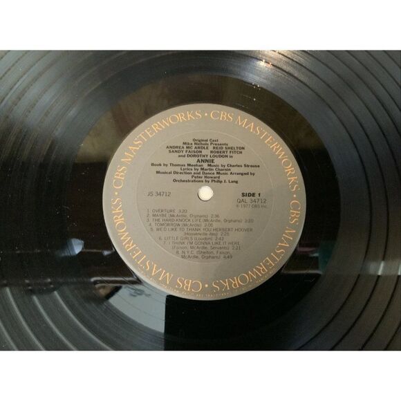 1977 ANNIE Broadway Musical LP Record Album Columbia 34712 Vinyl - Picture 11 of 12